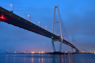 名港中央大橋の夜景