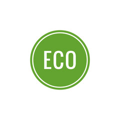 ''Eco'' button sign vector