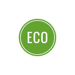 ''Eco'' button sign vector