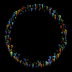 Question marks Quiz, doubt poll query public poll.