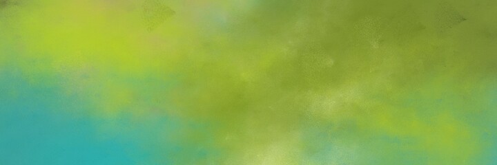 stunning moderate green and yellow green color background with space for text or image. vintage texture, distressed old textured painted design. can be used as horizontal header or banner orientation