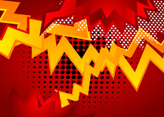 Cartoon design colored background. Comic book backdrop illustration. Pop art vector comics wallpaper.