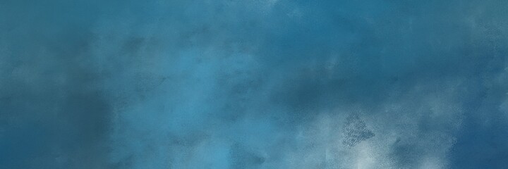 beautiful teal blue, dark gray and cadet blue color background with space for text or image. vintage texture, distressed old textured painted design. can be used as header or banner