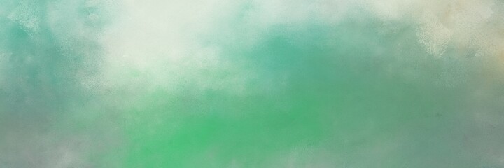 stunning abstract painting background texture with dark sea green, cadet blue and light gray colors and space for text or image. can be used as horizontal header or banner orientation