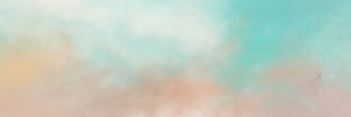 decorative abstract painting background texture with pastel gray, silver and medium aqua marine colors and space for text or image. can be used as header or banner