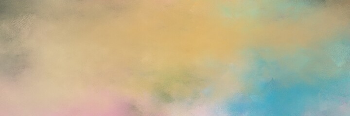 awesome tan and cadet blue colored vintage abstract painted background with space for text or image. can be used as header or banner