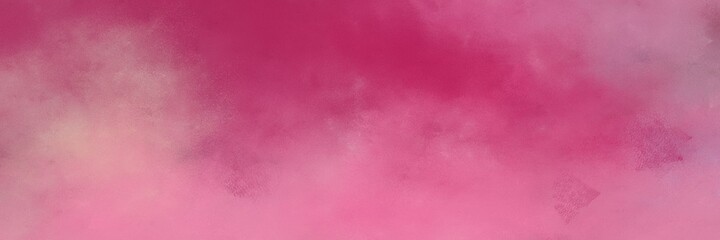 decorative abstract painting background graphic with pale violet red, moderate pink and tan colors and space for text or image. can be used as horizontal background texture
