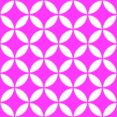 Interconnecting circle pattern seamless repeat background