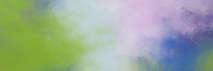 awesome vintage abstract painted background with silver, moderate green and teal blue colors and space for text or image. can be used as horizontal background graphic