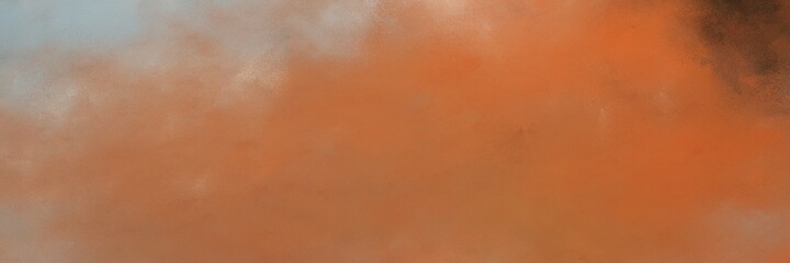 Fototapeta premium decorative peru, coffee and dark gray colored vintage abstract painted background with space for text or image. can be used as horizontal background graphic