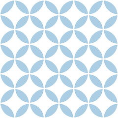 Interconnecting circle pattern seamless repeat background