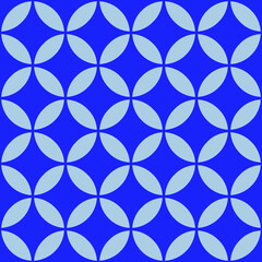 Interconnecting circle pattern seamless repeat background
