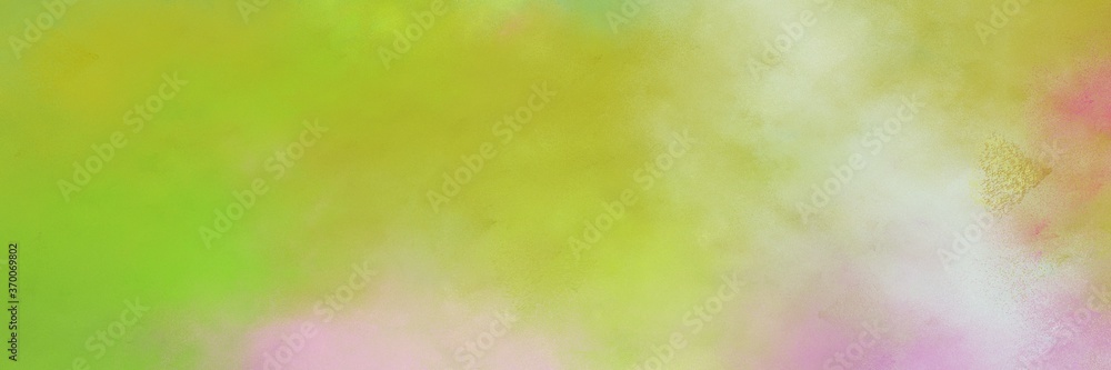 Poster stunning abstract painting background graphic with yellow green, pastel gray and tan colors and spac