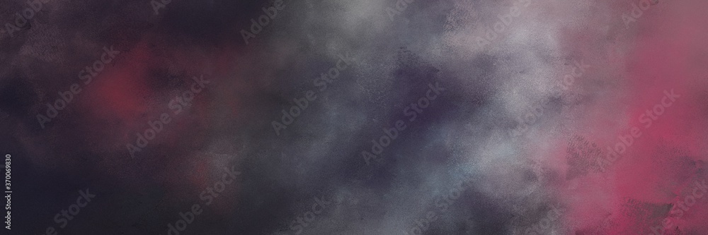Poster decorative very dark violet and antique fuchsia color background with space for text or image. vintage texture, distressed old textured painted design. can be used as horizontal background texture