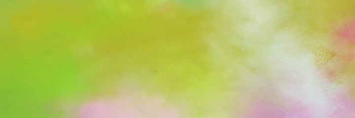 stunning abstract painting background graphic with yellow green, pastel gray and tan colors and space for text or image. can be used as horizontal background texture