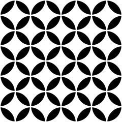 Fototapeta premium Interconnecting circle pattern seamless repeat background