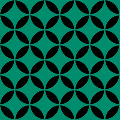 Interconnecting circle pattern seamless repeat background