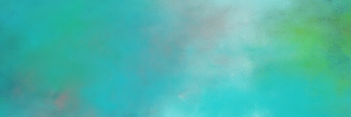 stunning light sea green and pastel blue color background with space for text or image. vintage texture, distressed old textured painted design. can be used as horizontal background texture