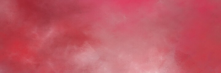 stunning abstract painting background graphic with moderate red, pale violet red and pastel magenta colors and space for text or image. can be used as horizontal header or banner orientation