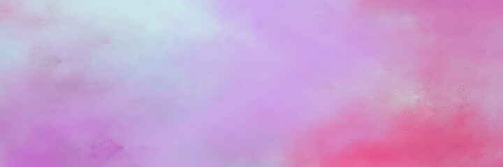 decorative abstract painting background graphic with pastel violet, light gray and pale violet red colors and space for text or image. can be used as horizontal header or banner orientation