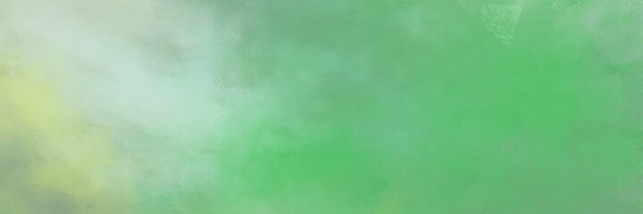 awesome abstract painting background texture with pastel green, pastel gray and dark sea green colors and space for text or image. can be used as horizontal background texture