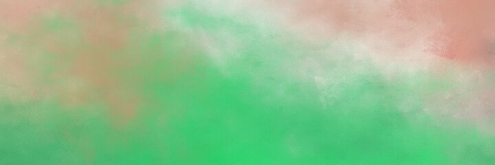 beautiful abstract painting background graphic with dark gray and medium sea green colors and space for text or image. can be used as horizontal background graphic