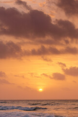 Amanecer en el caribe mexicano 