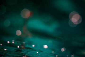 Green blurred underwater background