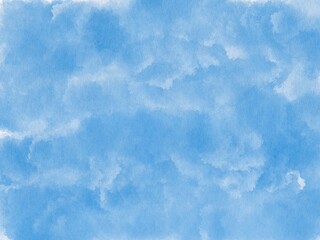 Blue - Abstract watercolor background paper texture