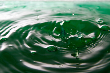 Green water background
