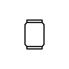 Soda Drink Icon  in black line style icon, style isolated on white background