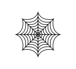 Spider web icon vector logo design template