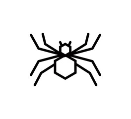 Spider web icon vector logo design template
