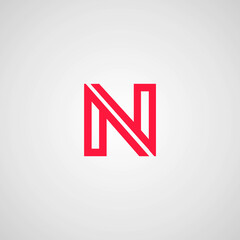 Letter N logo icon design template elements
