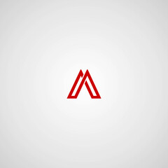 Letter A with pixel digital Logo design, Creative Vector Template symbol
