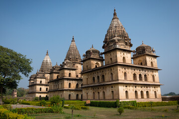 Fototapeta premium Exterior of chhatris at Orchha, India