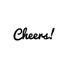 Fototapeta premium ''Cheers'' sign vector for design