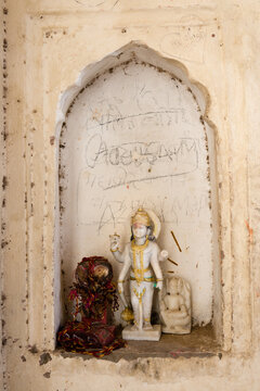 Hindu temple detail in Jaipir