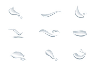 realistic water drop vectors isolated on white background ep44