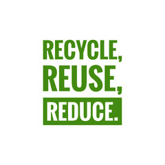 ''Recycle, reuse, reduce'' sign vector