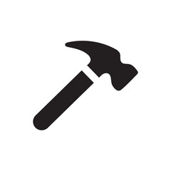 Claw hammer icon black vector illustration