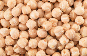 Bunch of chickpeas isolated on background