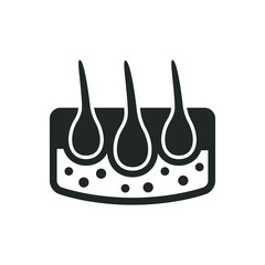 Hair follicle icon