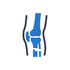 Broken leg icon