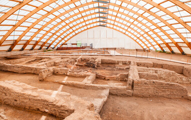 Catalhoyuk Konya (Turkey). Built in 9000 B.C. Central Anatolia,  was 9 thousand years ago is a...