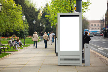 Street advertising interactive LCD screen with camera