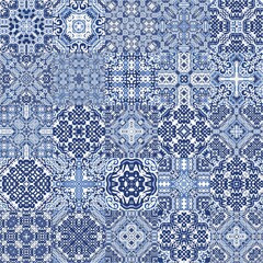 Antique portuguese azulejo ceramic.