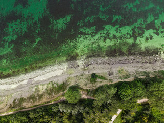 East Sea Brodtener cliff coast from top view