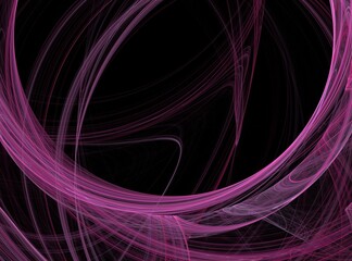 Abstract colored beautiful fractal on a black background. Computer generated creative design for wallpapers, book covers, packaging. Fantastic picture.