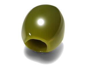 オリーブの実/背景は透明